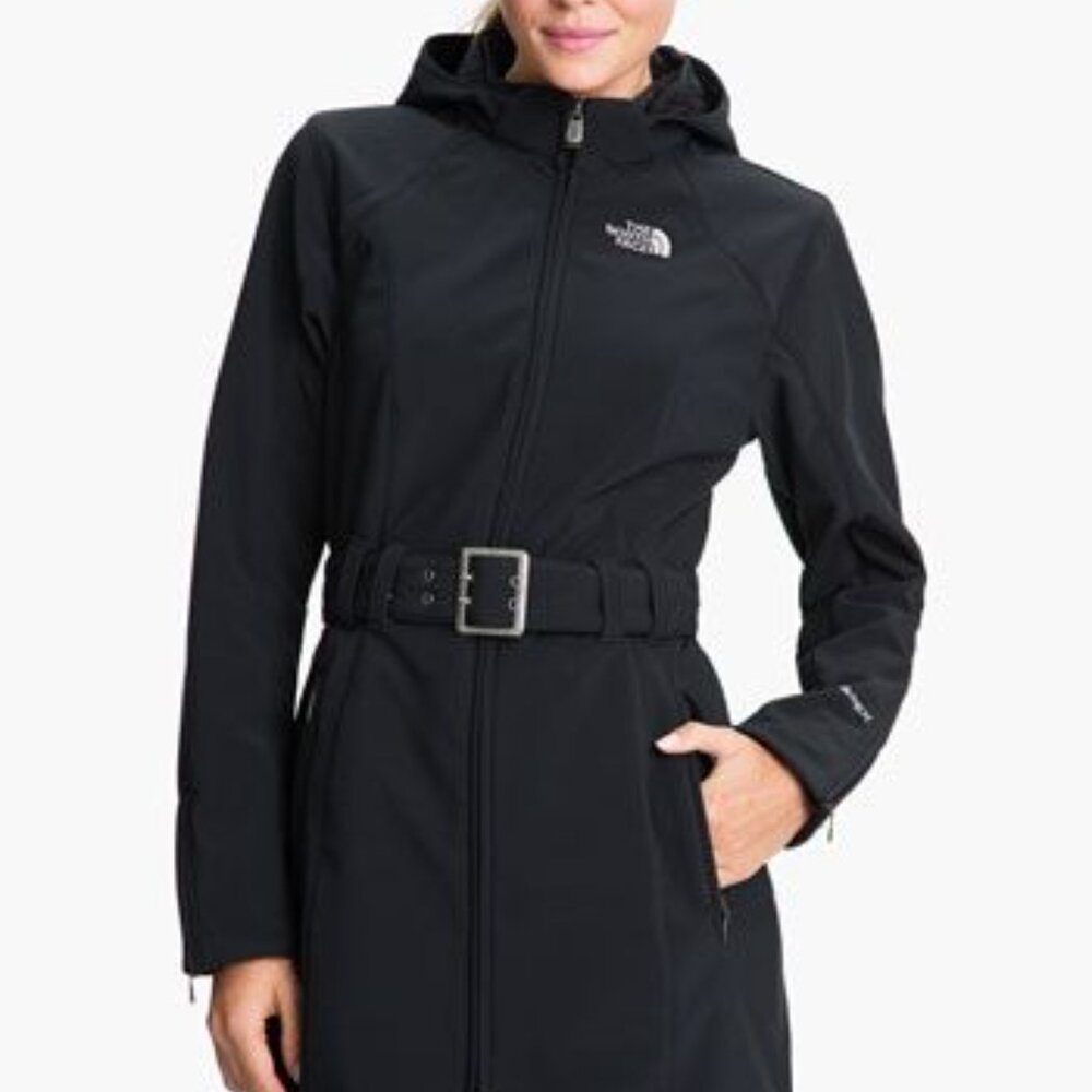 THE NORTH FACE Apex Bionic Belted Trench Hoodie Coat S/P - Picture 2 of 11